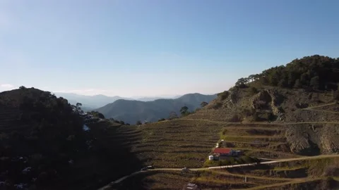 4K Drone flight over Agros, Cyprus Stock Footage 236790579