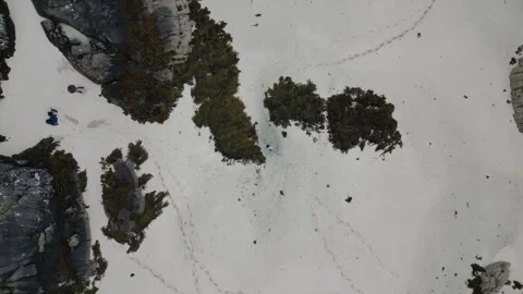 4k Drone flight over beach at Shoe Bay in Moidart Stock Footage 258337644