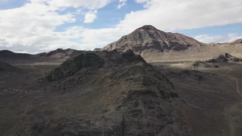 4k Drone Fly By Desert Mountains in Western Utah Stock Footage 239860491