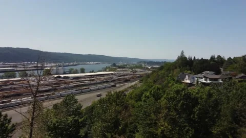 4K Drone Flying Over Baseball Field Stock Footage 157612419