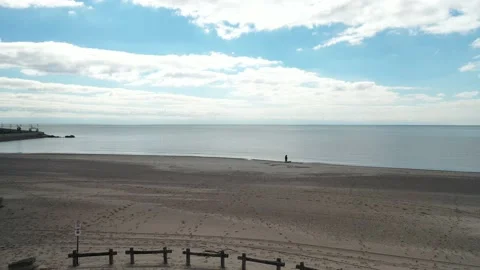 4k drone footage of beach Stock Footage 218272991