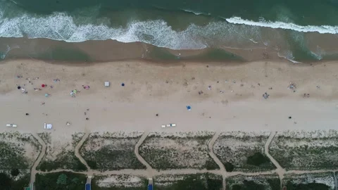 4K Drone Footage Beach Ocean City Stock Footage 149126929