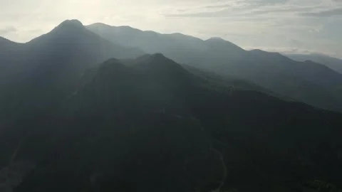 4k drone footage. Beautiful mountains near Quy Nhon, Vietnam. Stock Footage 342000532