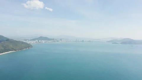 4k Drone Footage - Beautiful Mountains and Beaches near Quy Nhon Vietnam. Stock-Footage 342000928