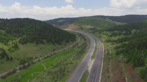 4k drone footage of highways.  pack. Stock Footage 55263347