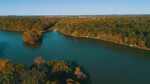 4K Drone Footage Lake Stock Footage 146793242