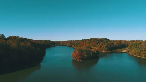 4K Drone Footage Lake Stock Footage 146793387