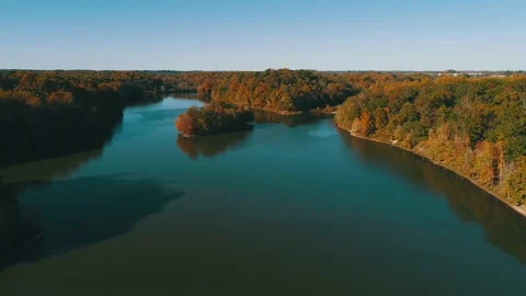 4K Drone Footage Lake Stock Footage 146793536