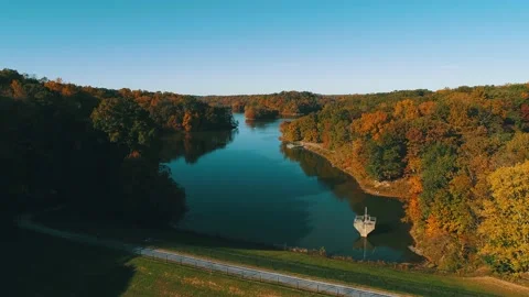 4K Drone Footage Lake Stock Footage 146793582