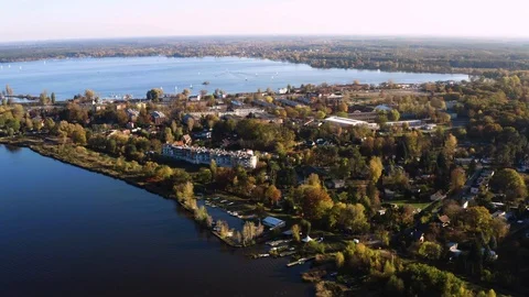 4k Drone footake. Beautiful view of bay. Positive nature Video stock 126594667
