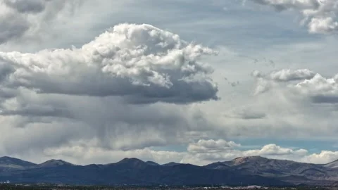 4K Drone Hyperlapse of Monsoon Storm Clouds Forming and Shifting over a Видео 334155050