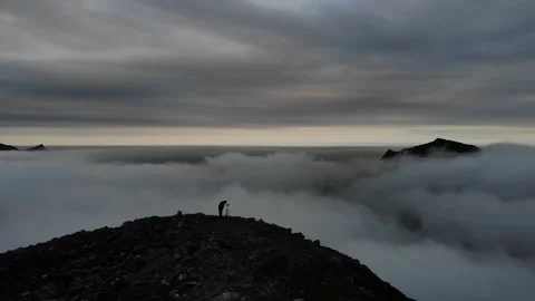 4k drone lofoten Video stock 164620942