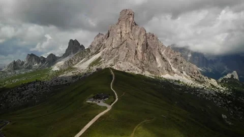 4K Drone Mountain Hut 11 Stock Footage 161783899