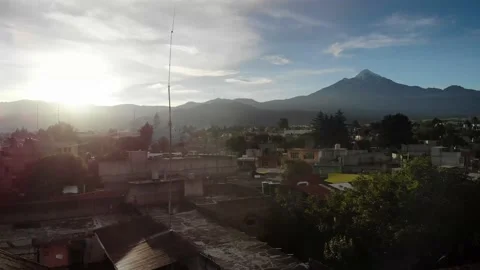 4K Drone Mountain Village 20 Stock-Footage 161783853