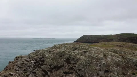 4K Drone of North Anglesey over Carmel head, Wales 스톡 동영상 272221686