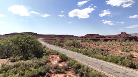 4K Drone Perfect Spring Afternoon on Utah 211 Vídeo Stock 313661397