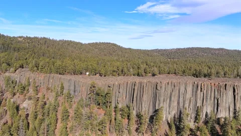 4K Drone Scenery Of Southwest Columnar Jointing Geology Stock Footage 342889855