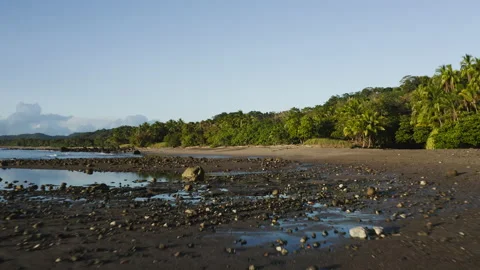 4K Drone Shot of Beach in Central-America Stock Footage 139865121