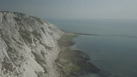 4K Drone Shot Beachy Head Coastline Brighton Eastbourne Sussex Stock Footage 149532209