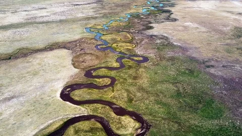 4K Drone shot of beautiful stream of water. Stock Footage 79740839