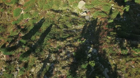 4K drone shot - flying over a mountain Stock Footage 53832819