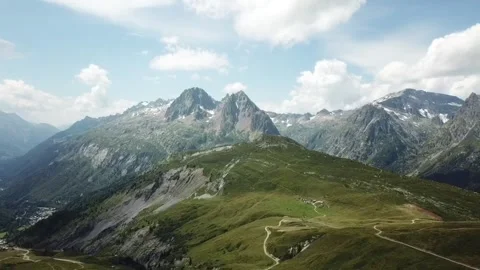 4k Drone Shot - French Alps Stock Footage