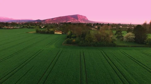 4k drone shot in nature at springtime 库存影片 62394594