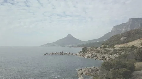 4K Drone Shot of Table Mountain and coast, Cape Town, South Africa Stock Footage 149521832