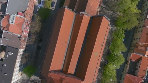 4k Drone shot of the Torun Old Town in Poland Stock Footage 242773564