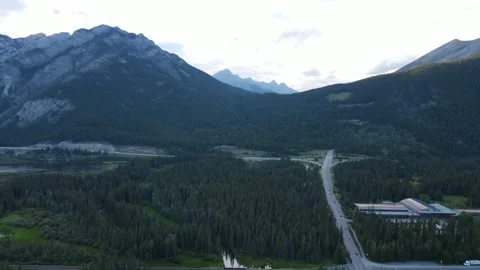 4K - Drone Shots Banff Alberta Video stock 314124461