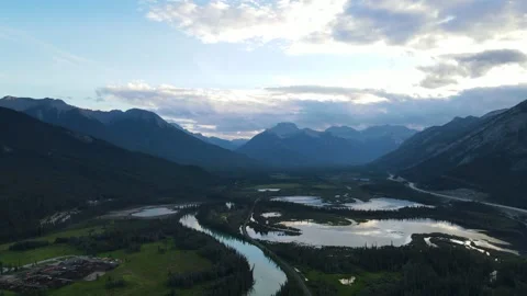 4K - Drone Shots Banff Alberta Pt.2 Video stock 314124549