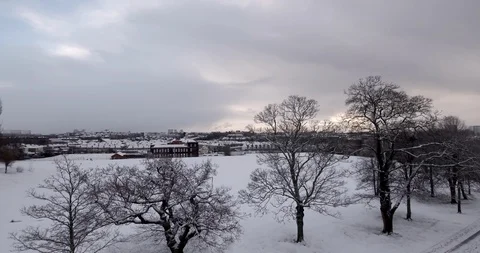 4K Drone Snow Footage Stock Footage 101299076