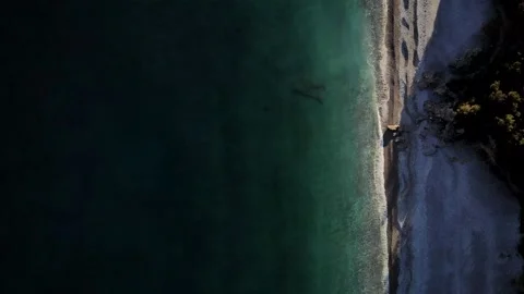 4k drone sunset beach 14 Stock Footage 233279581