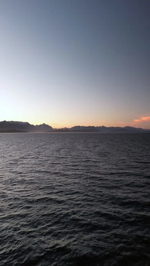 4K Drone Sunset Over Lake Nahuel Huapi in Bariloche, Patagonia 4 Stock Footage 304767599