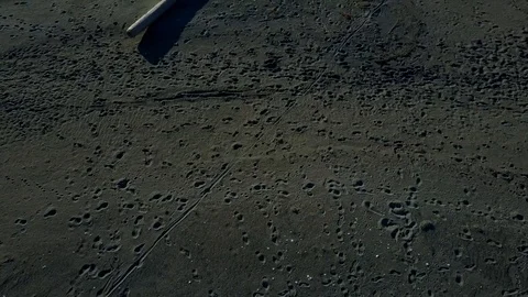 4K Drone Sunset at Sandy Beach 動画素材 86983955