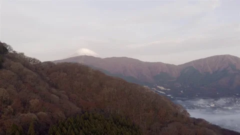 4K Drone time lapse of Mt Fuji and Hakone at dawn, japan at dawn Stock Footage 105486852
