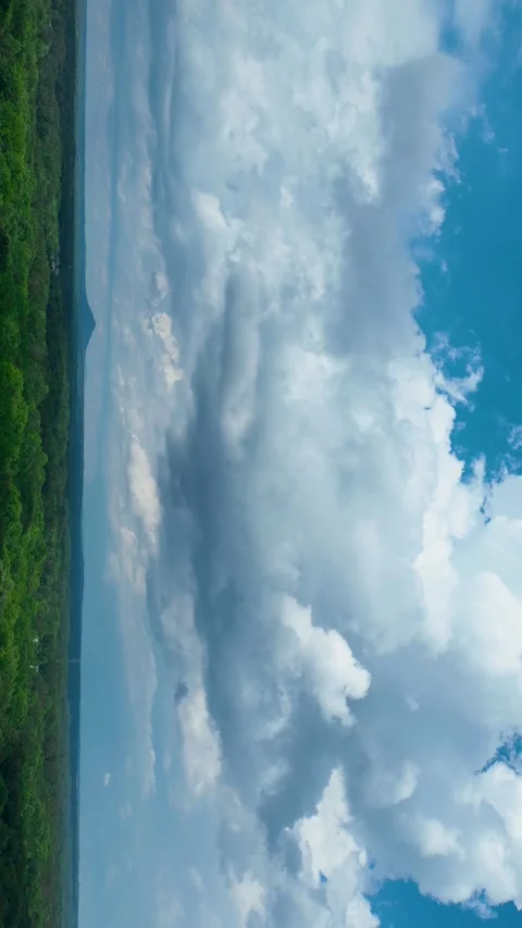 4k drone time-lapse of storm clouds Stock Footage 277947673