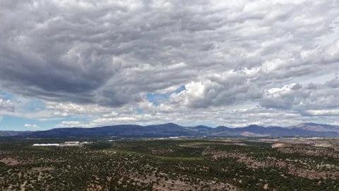 4K Drone Timelapse of Ethereal Cloudscape Shifting over Southwest Desert Stock Footage 334662433