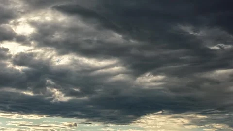 4K Drone Timelapse Of Hypnotic Sea Of Overhead Clouds And Light Stock Footage 340927617