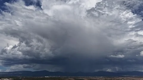 4K Drone Timelapse Of Massive Storm Over Jemez Mountains 스톡 동영상 344951346