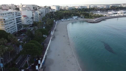 4K Drone Tracking Along Beach Front Video stock 202340650