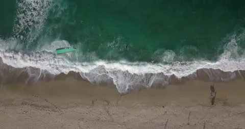 4K Drone video at the beach 03 Stock Footage 141140802