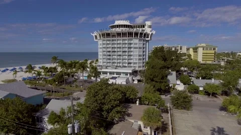 4K Drone Video of Beautiful Bellwether Resort on the Gulf of Mexico in St. Video stock 231955561