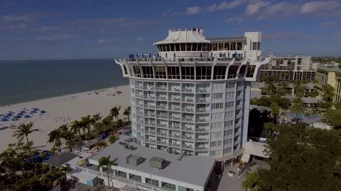 4K Drone Video of Beautiful Bellwether Beach Resort on the Gulf of Mexico Video stock 231955622