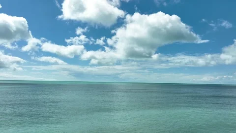 4k drone video flight over ocean, sea. Close to the water. Stock Footage 339067974
