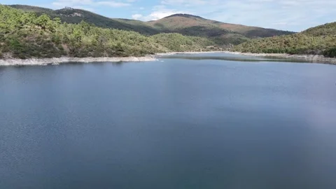 4k Drone Video, Flying video over the water of lake Stock Footage 286049338