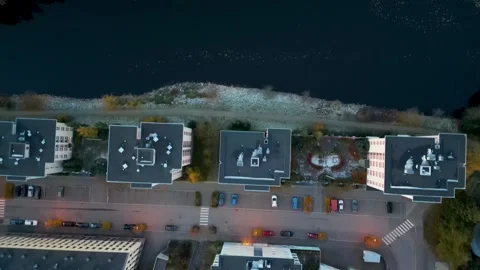 4k drone video of landscape, lakes and architecture of Kuopio city of Finland. Stock Footage 255048271