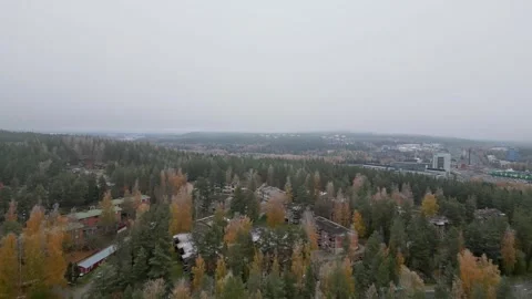 4k drone video of landscape, lakes and architecture of Kuopio city of Finland. Video stock 255277982