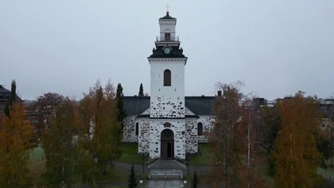 4k drone video of landscape, lakes and architecture of Kuopio city of Finland. Stock-Footage 255737726