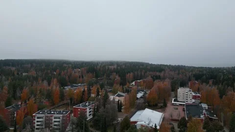 4k drone video of landscape, lakes and architecture of Kuopio city of Finland. Stock Footage 255738531